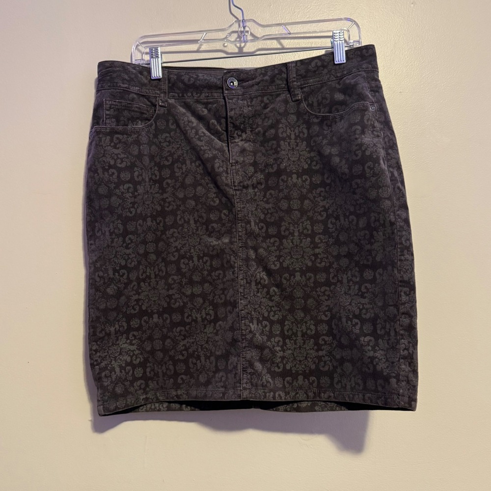 Sonoma Womens Denim Skirt Cottagecore Academia Dark Wash Size 10 100% Cotton